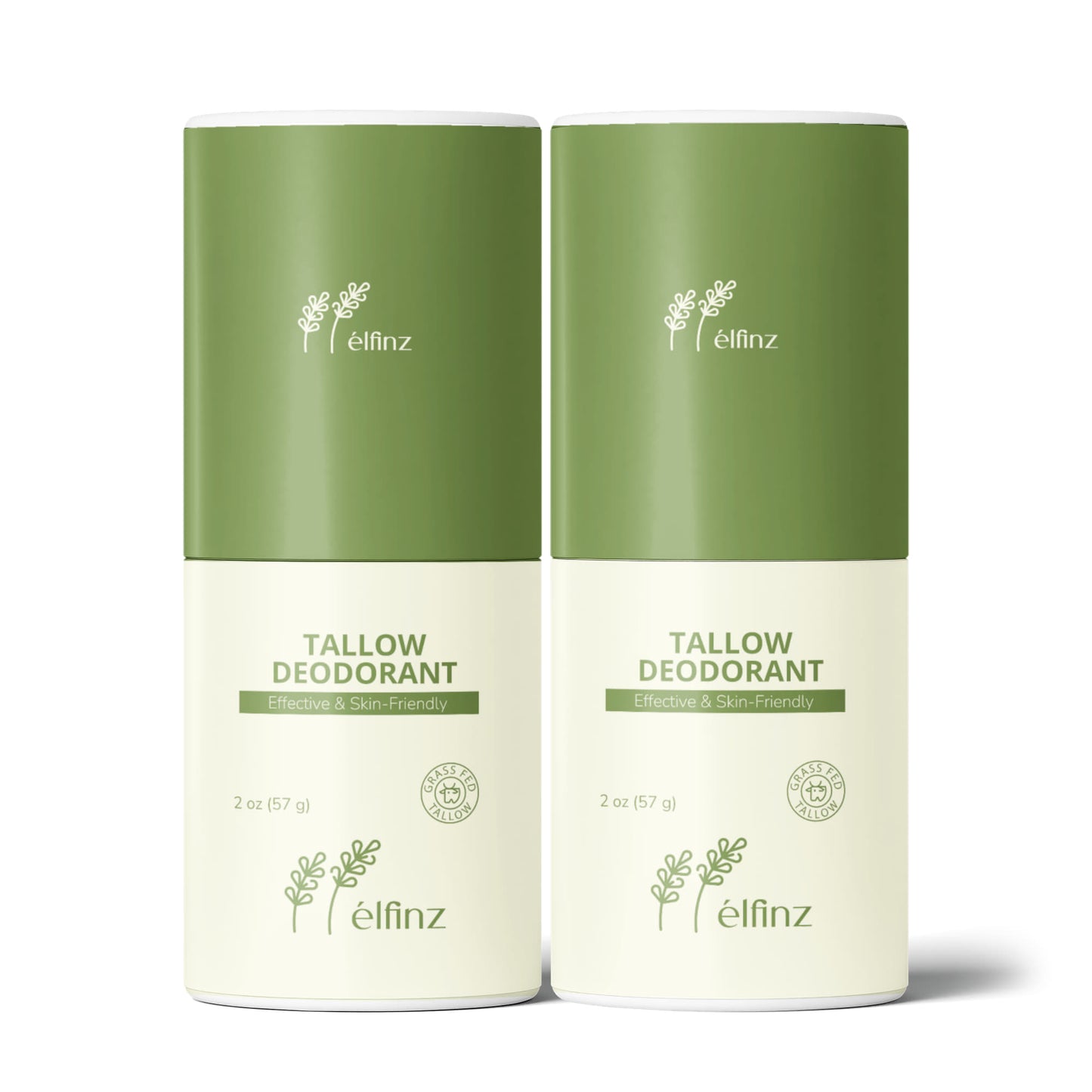 Natural Tallow Deodorant Stick Pack of 2