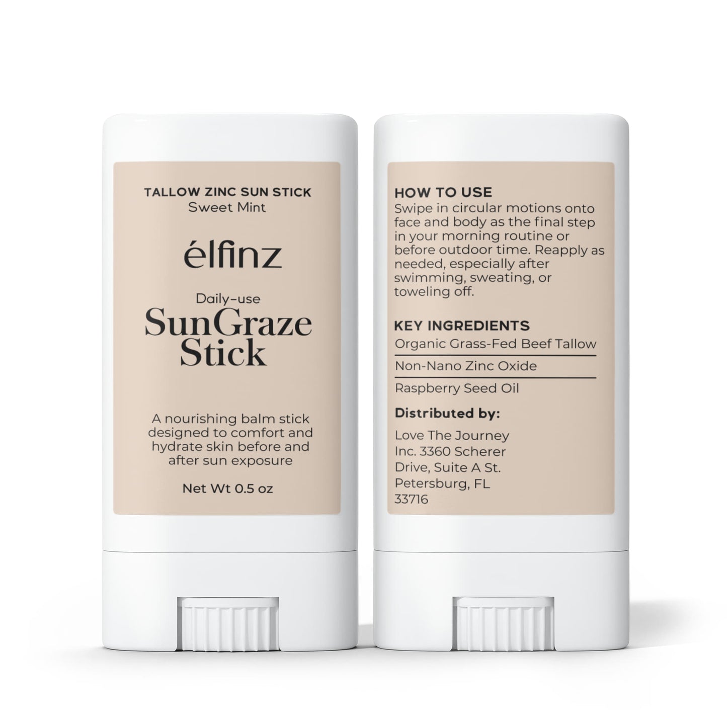 Tallow Zinc Sun Stick Pack of 2