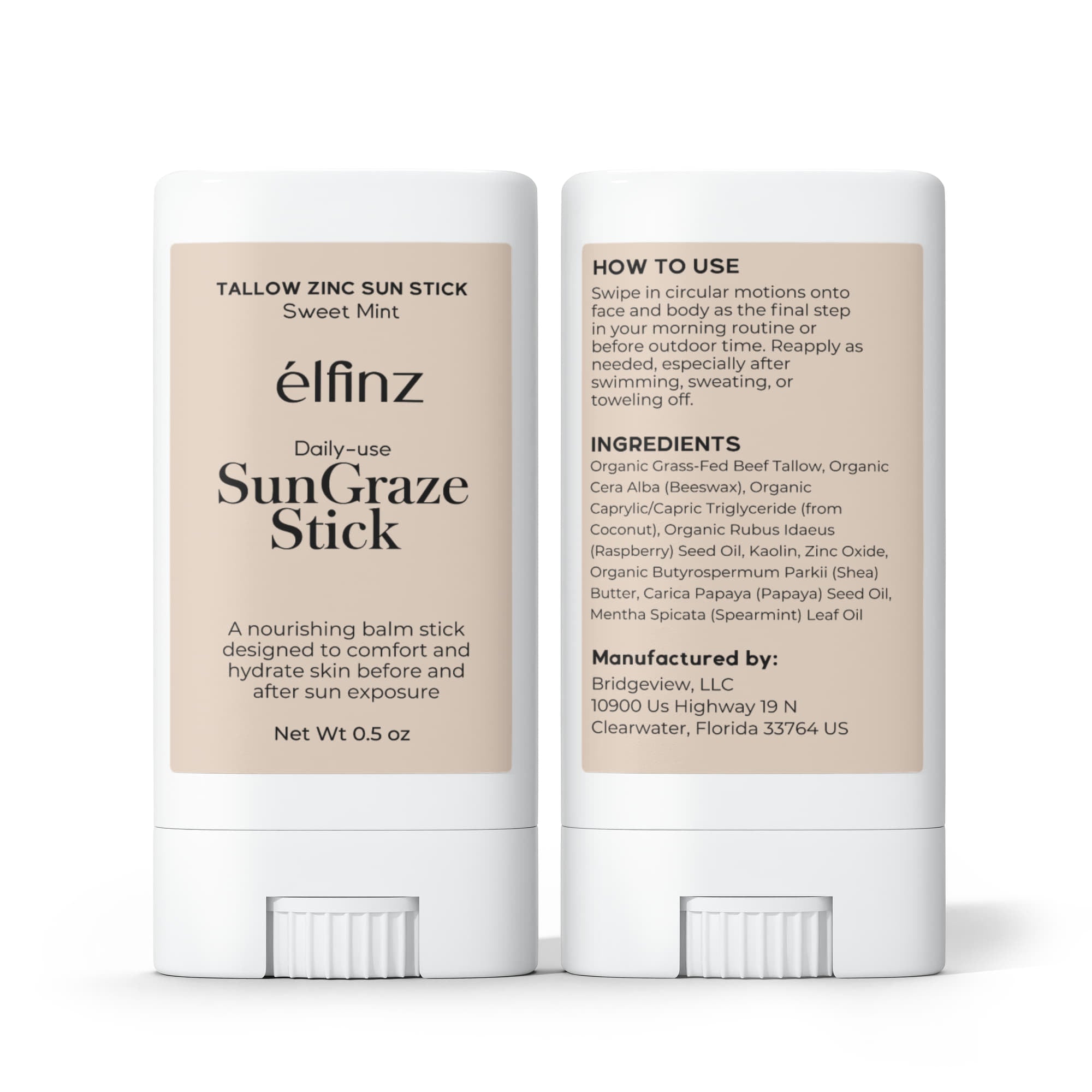 2 Pack Tallow Zinc Sun Stick