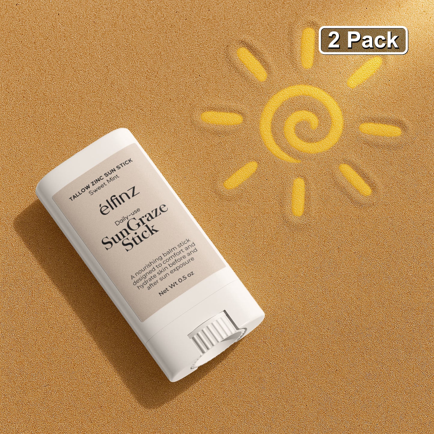Tallow Zinc Sun Stick Pack of 2