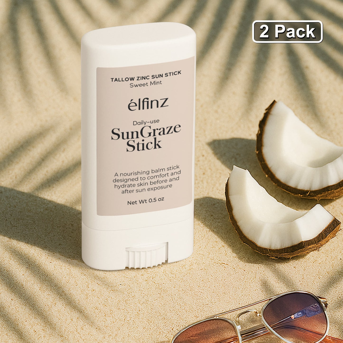 Tallow Zinc Sun Stick Pack of 2