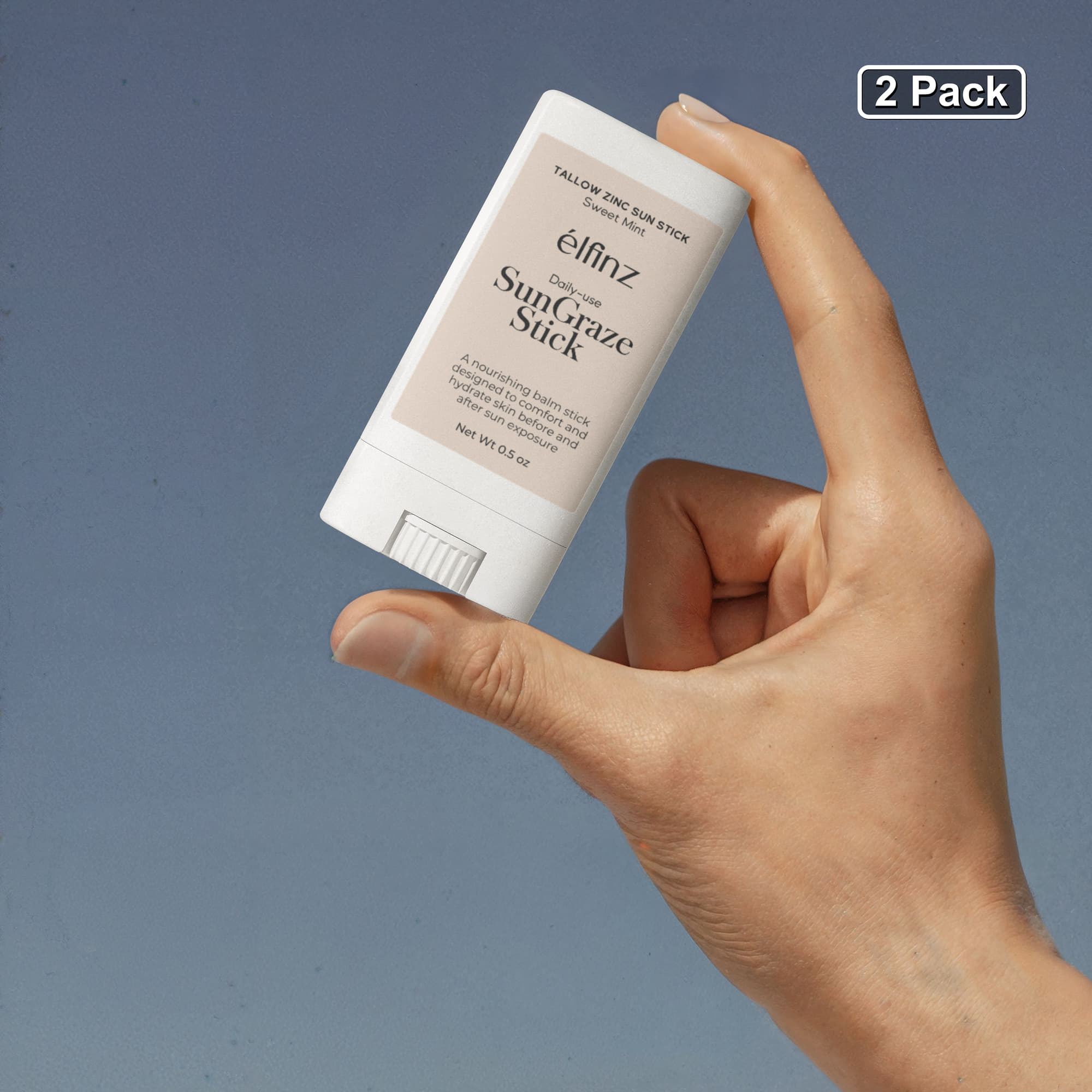 Tallow Zinc Sun Stick Pack of 2