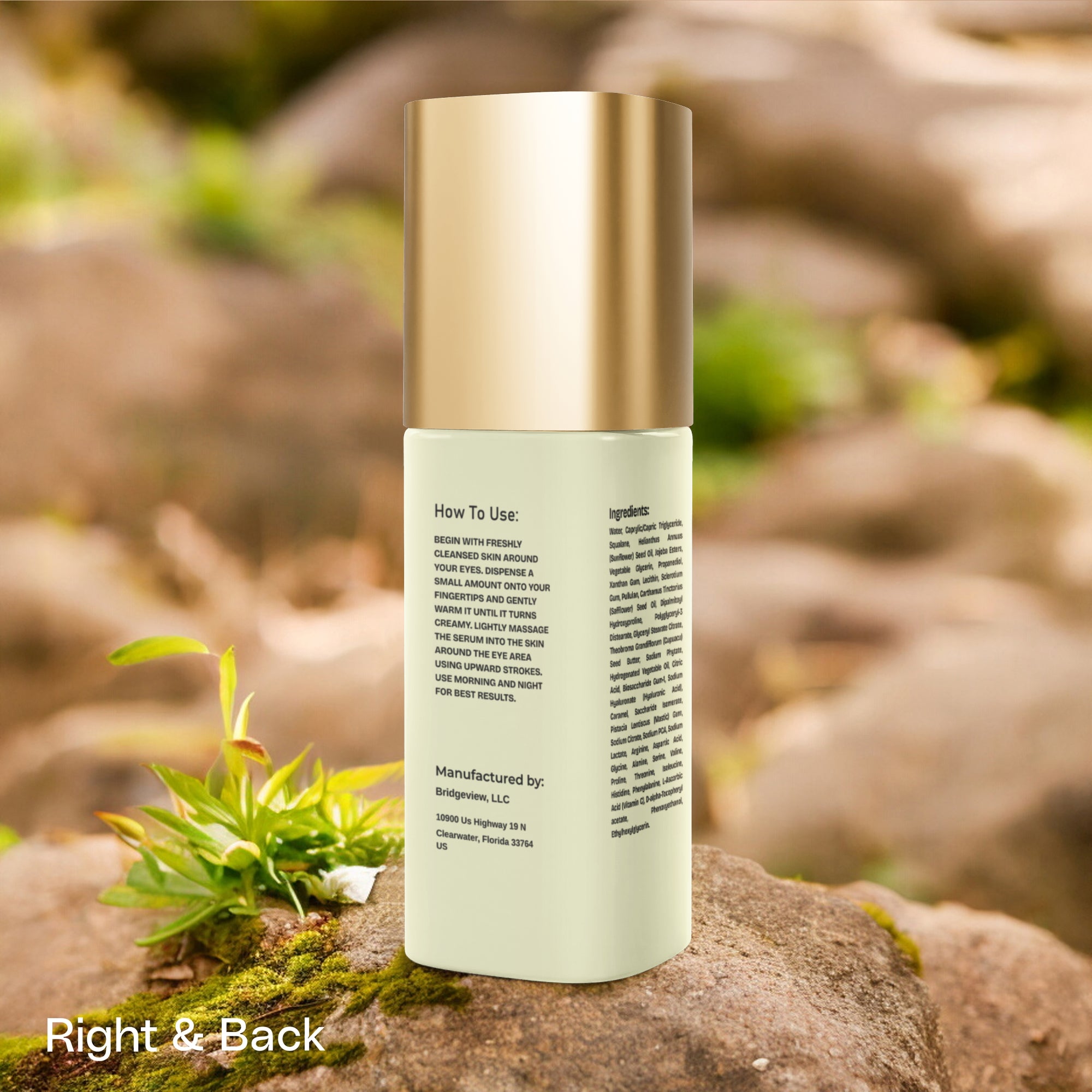 Brighten+Firm Eye Serum: Intensive Renewal Gold Cap