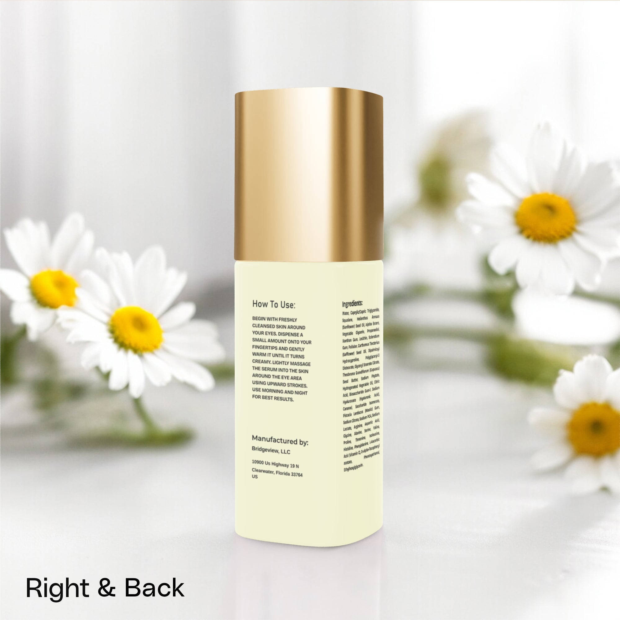 Brighten+Firm Eye Serum: Intensive Renewal Gold Cap