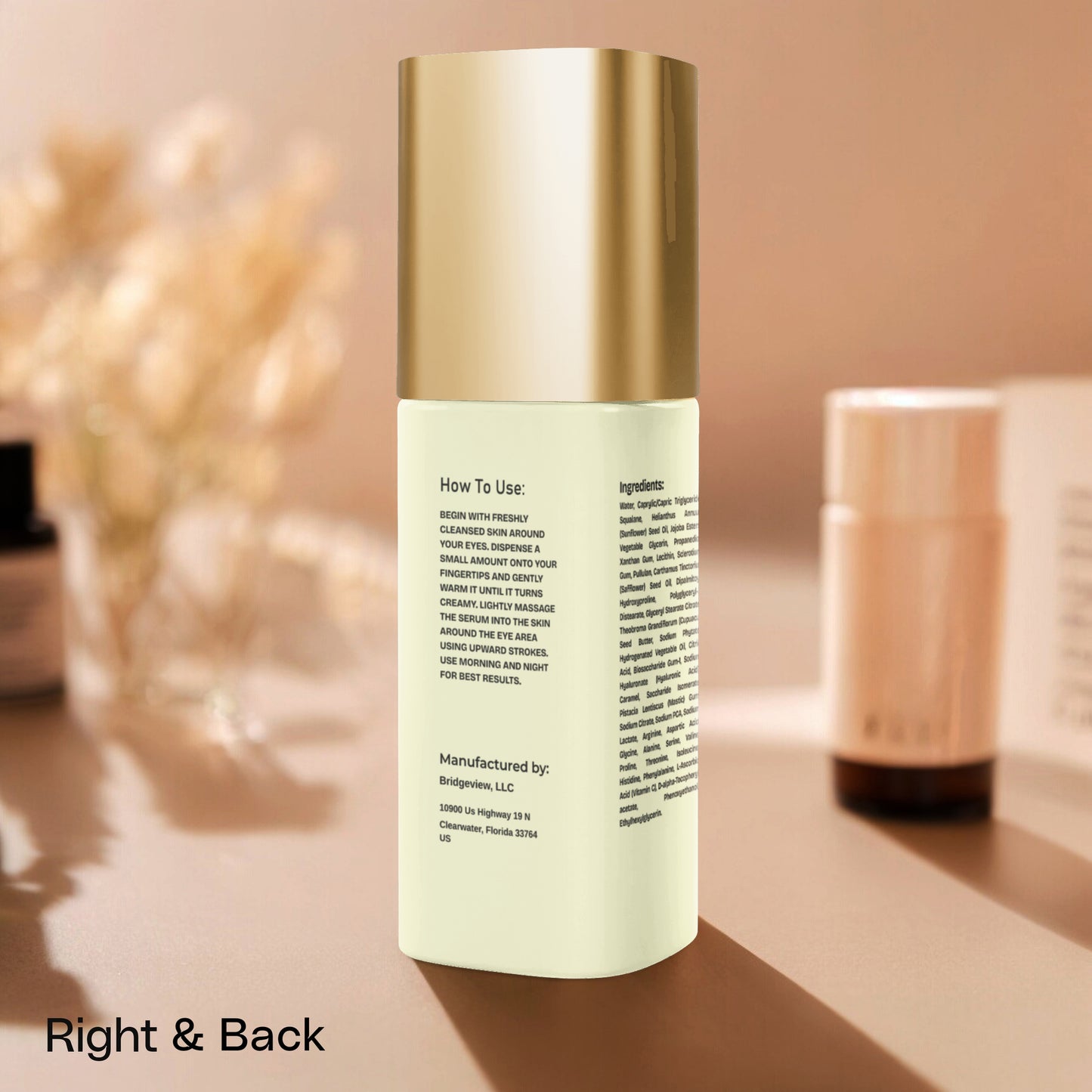 Brighten+Firm Eye Serum: Intensive Renewal Gold Cap