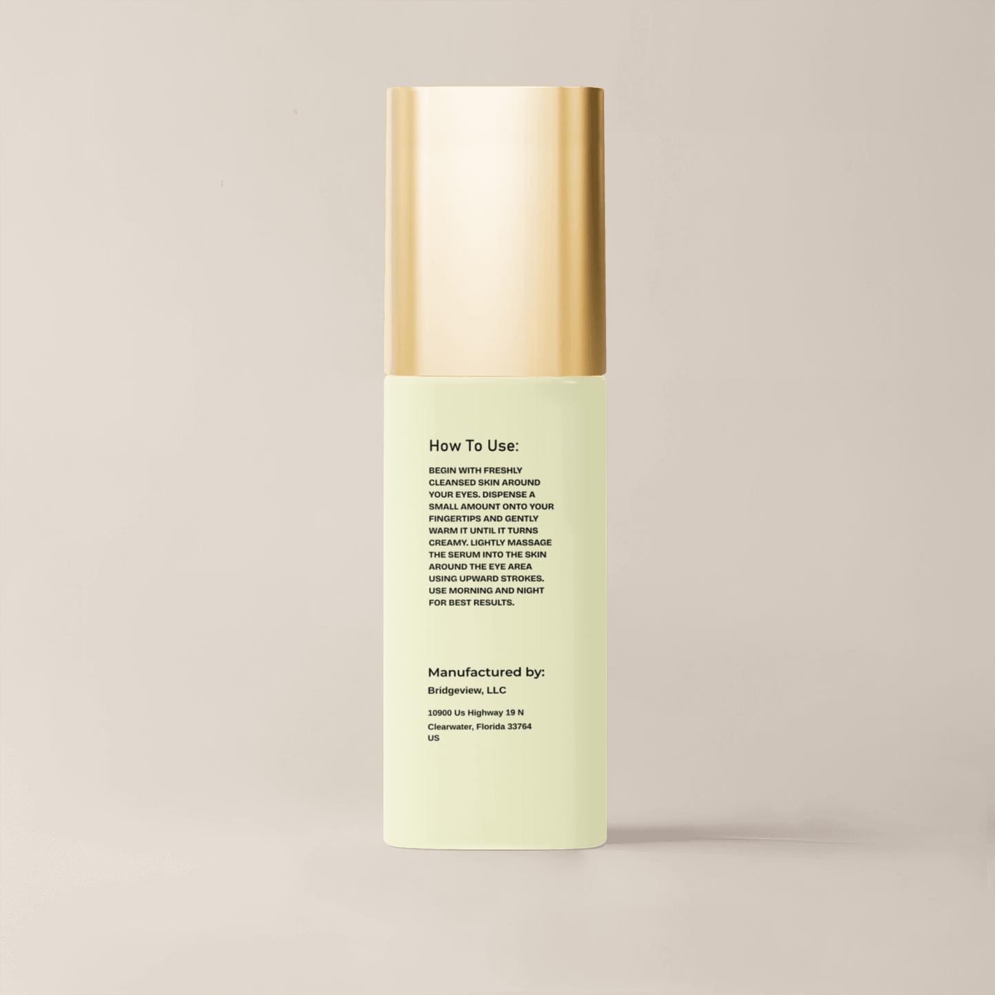 Brighten+Firm Eye Serum: Intensive Renewal Gold Cap