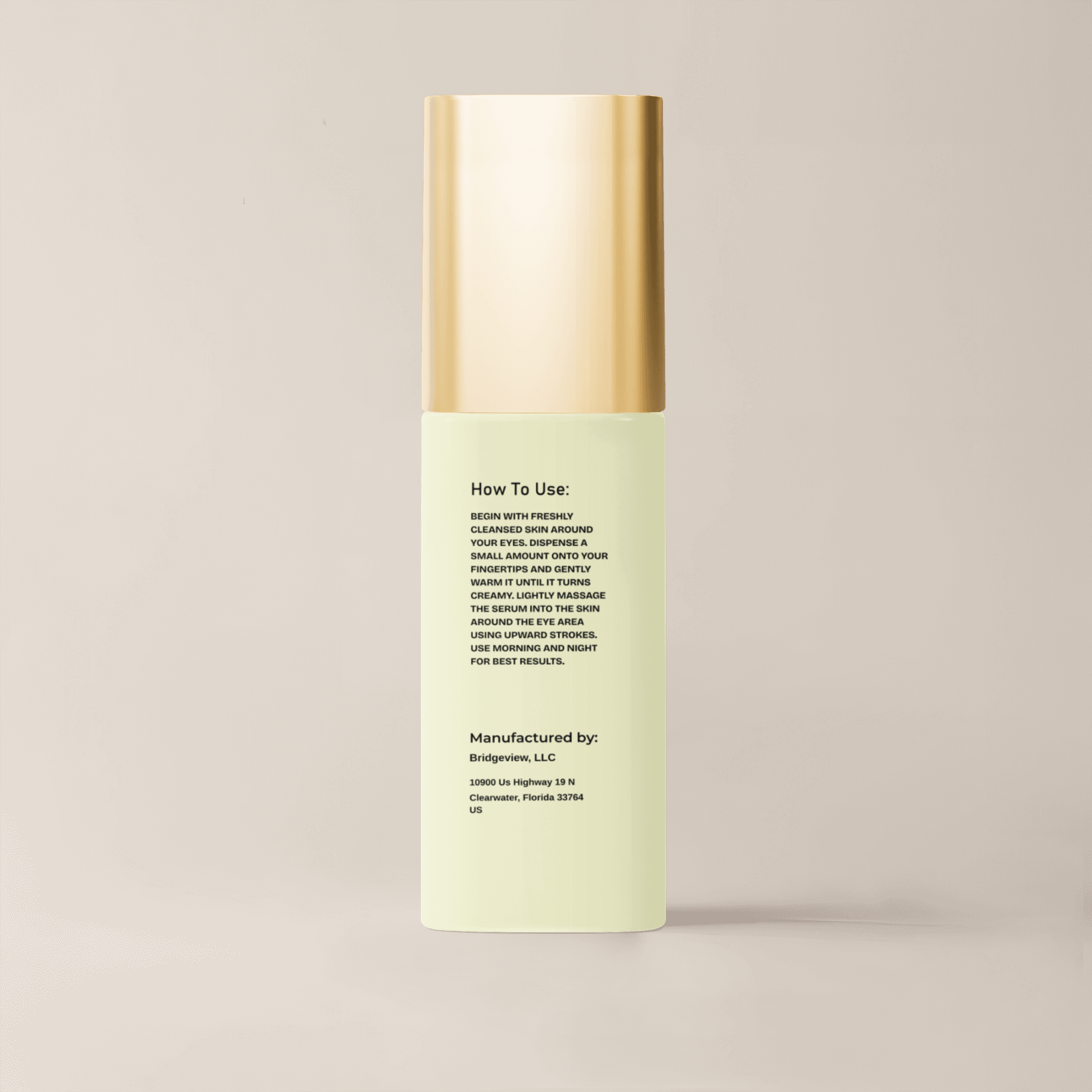 Brighten+Firm Eye Serum: Intensive Renewal Gold Cap