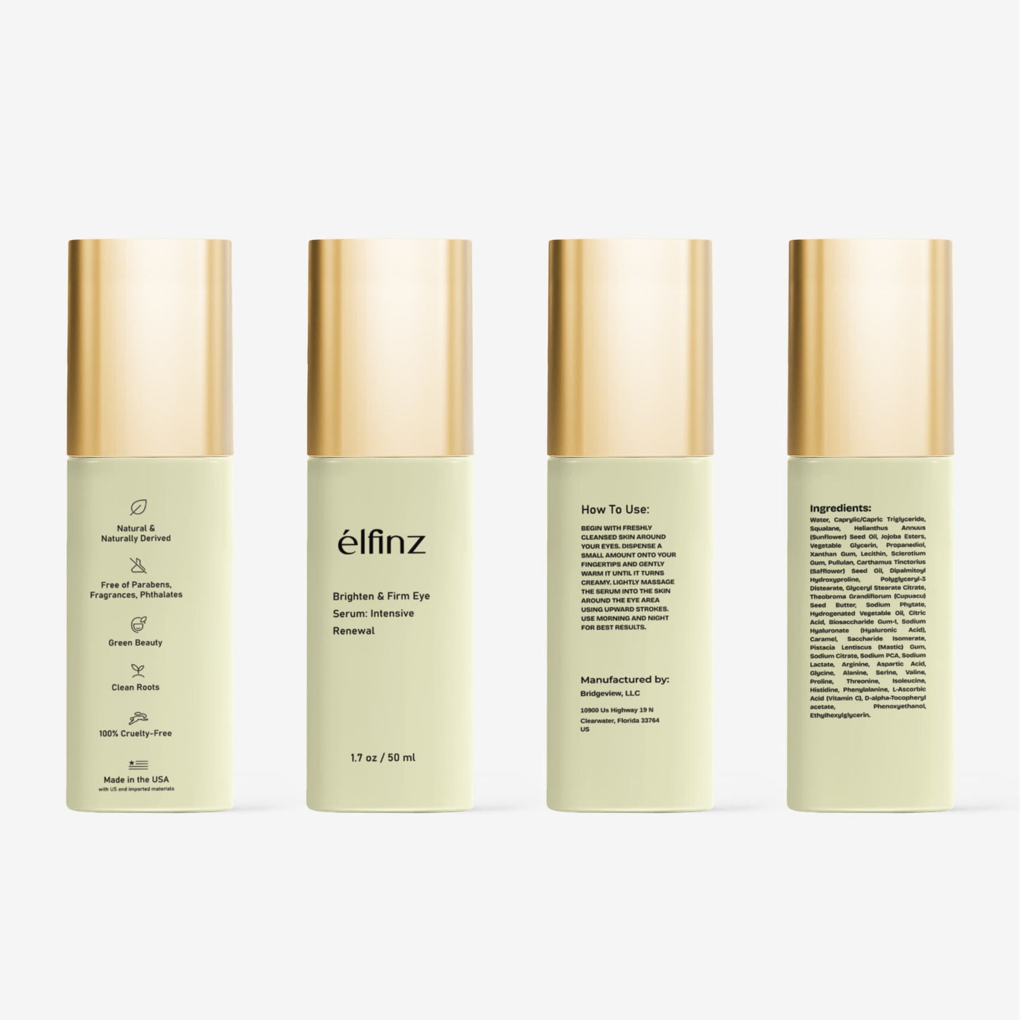 Brighten+Firm Eye Serum: Intensive Renewal Gold Cap