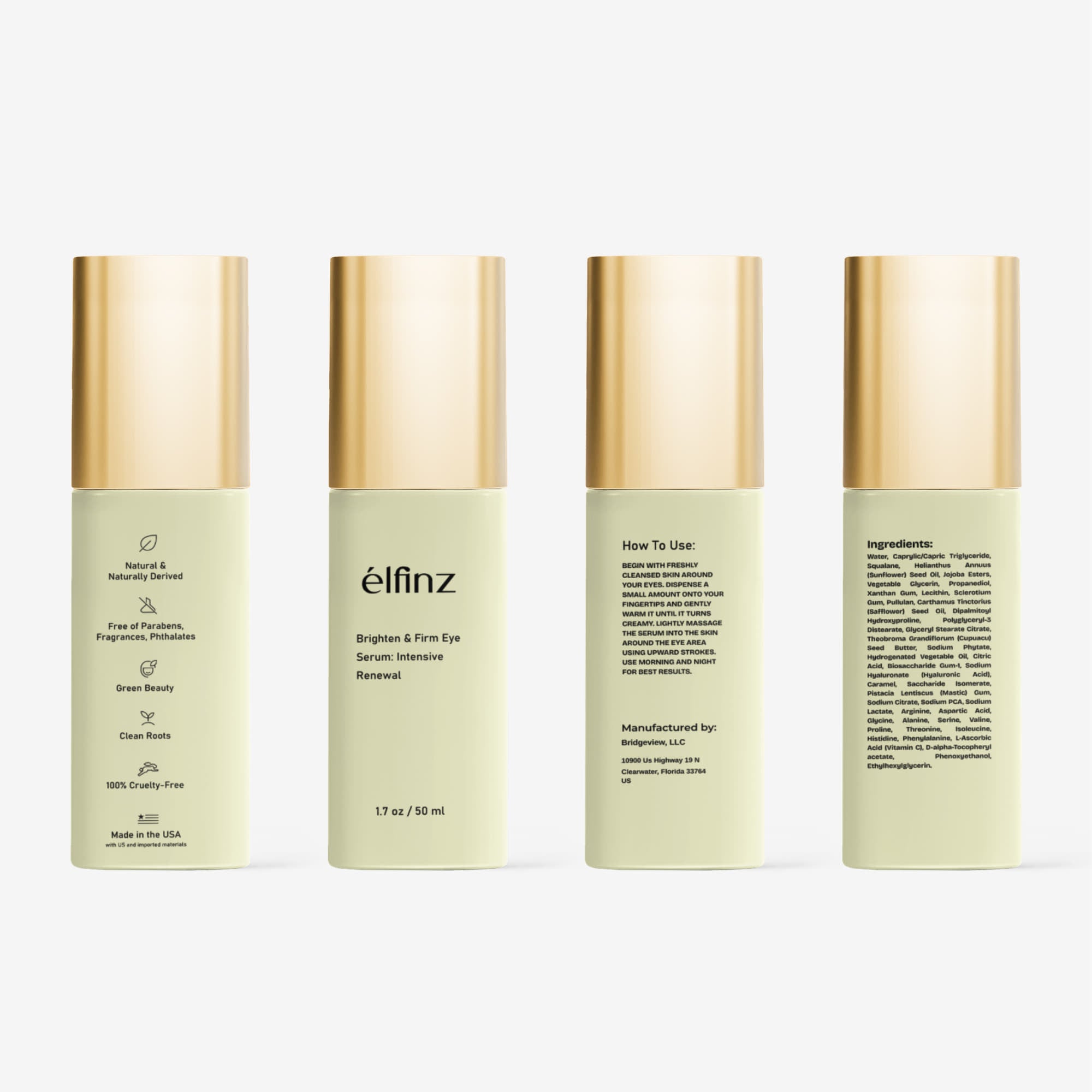 Brighten+Firm Eye Serum: Intensive Renewal Gold Cap