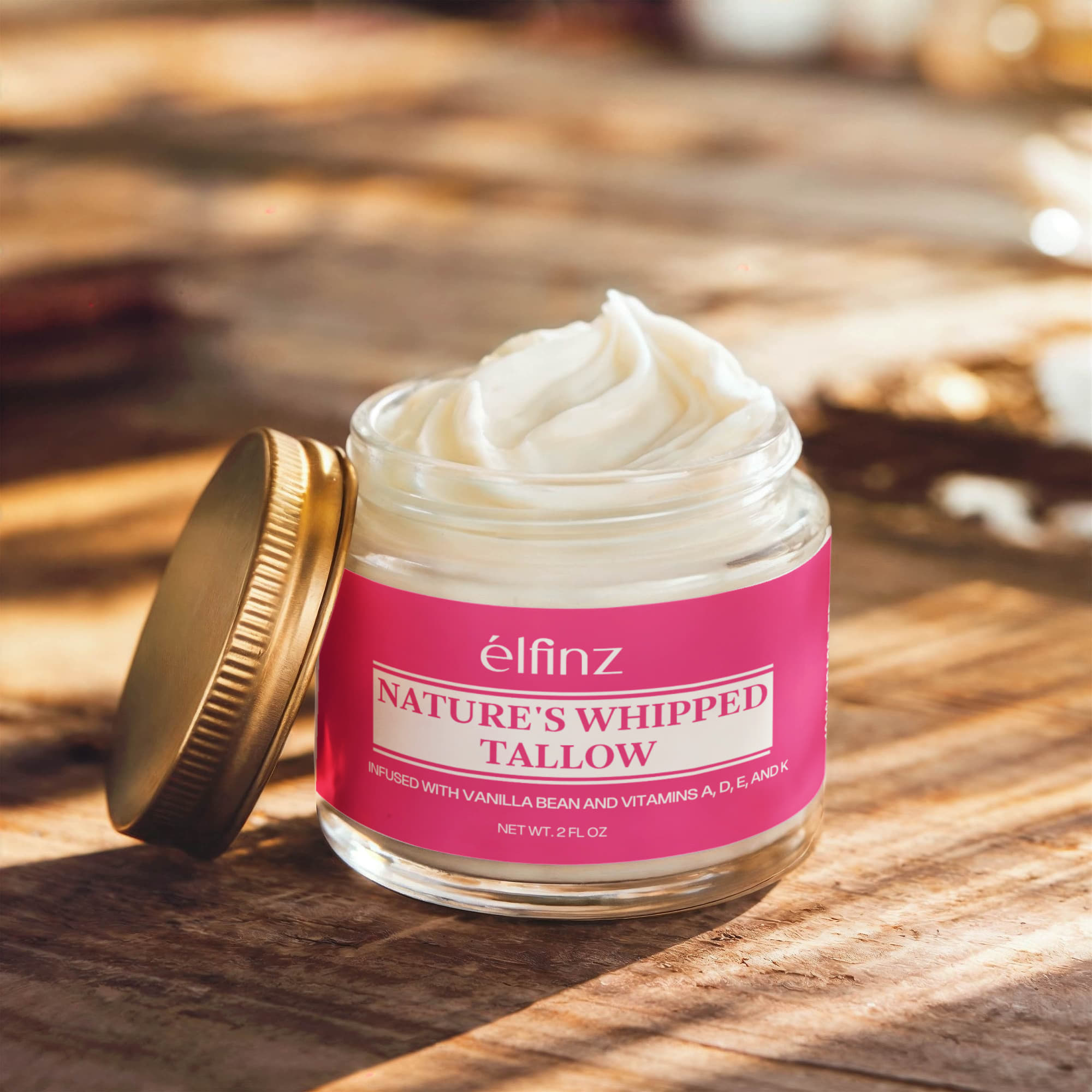 Whipped Grass-Fed Tallow Balm with Vanilla Bean