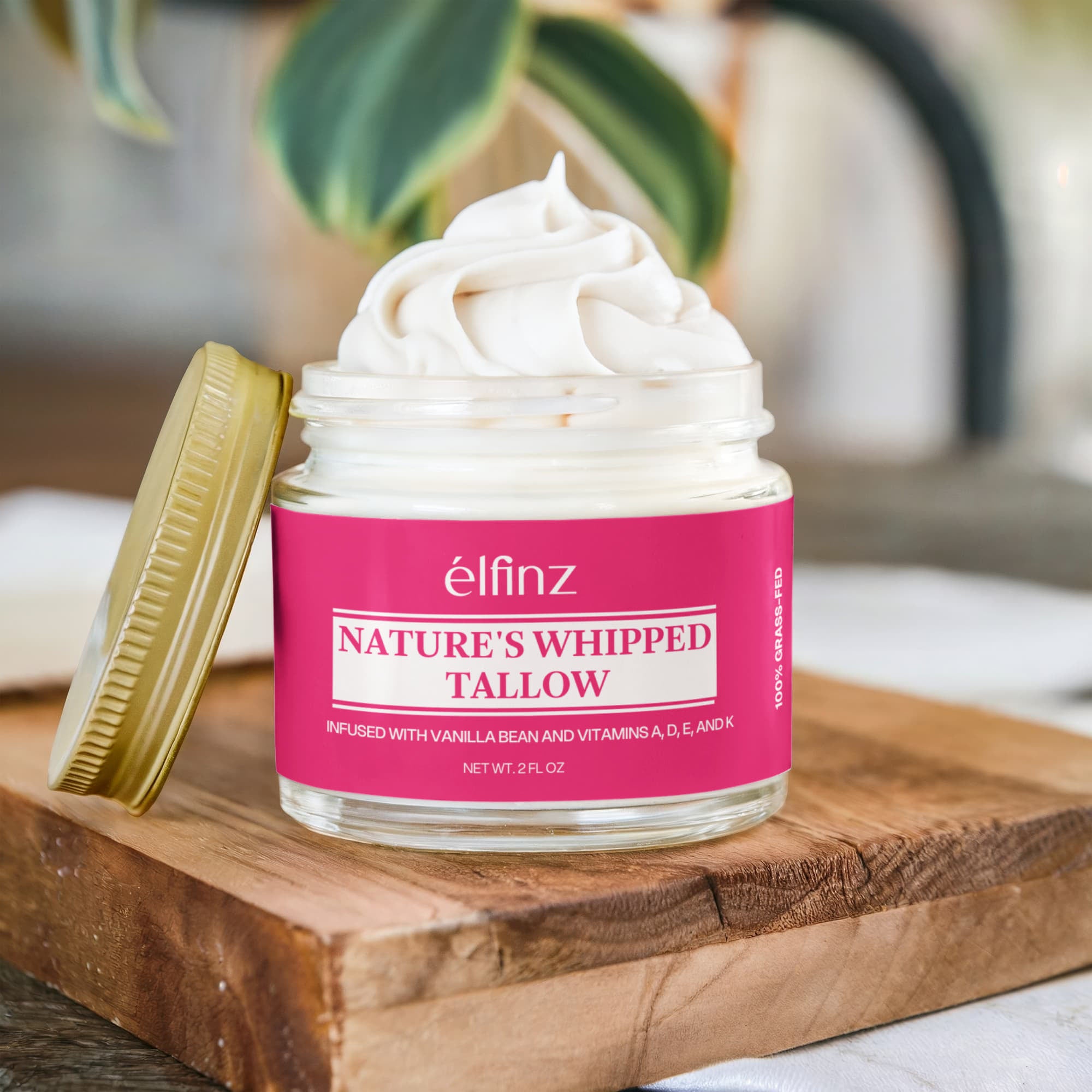 Whipped Grass-Fed Tallow Balm with Vanilla Bean