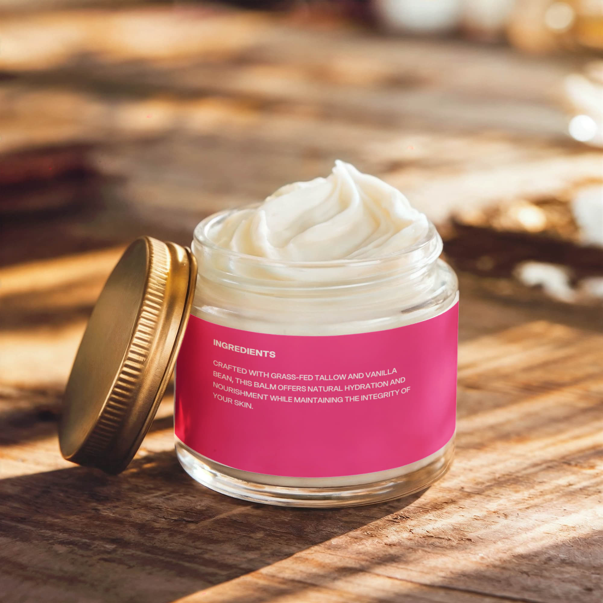 Whipped Grass-Fed Tallow Balm with Vanilla Bean