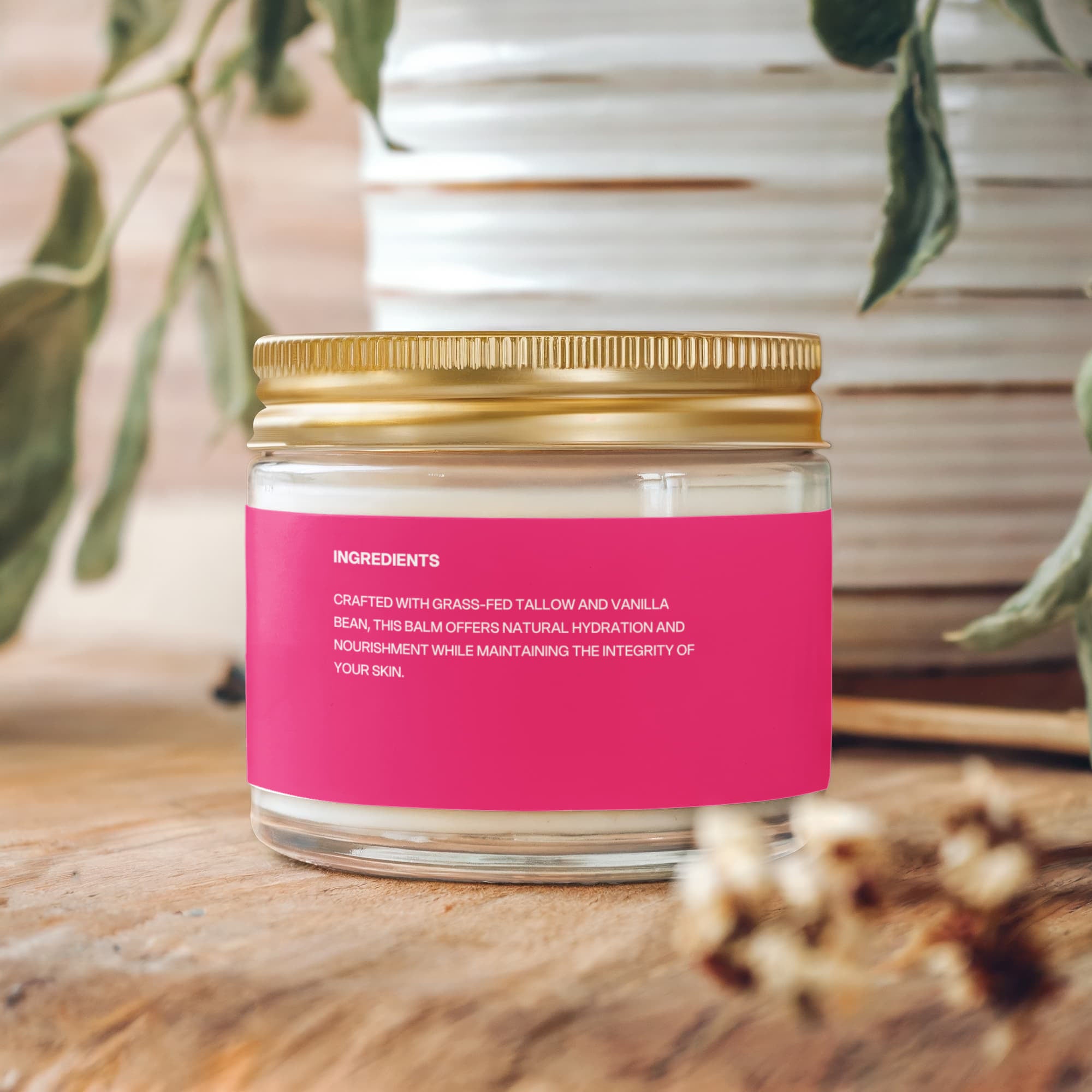Whipped Grass-Fed Tallow Balm with Vanilla Bean
