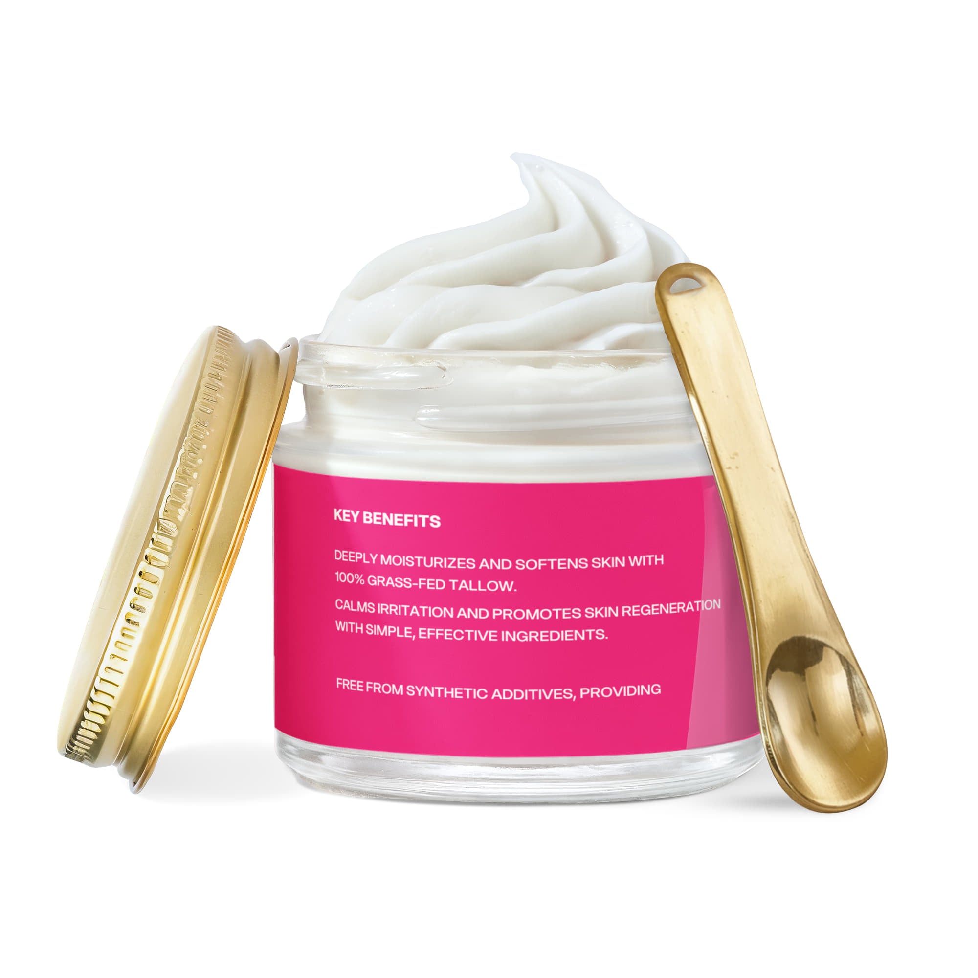 Whipped Grass-Fed Tallow Balm with Vanilla Bean