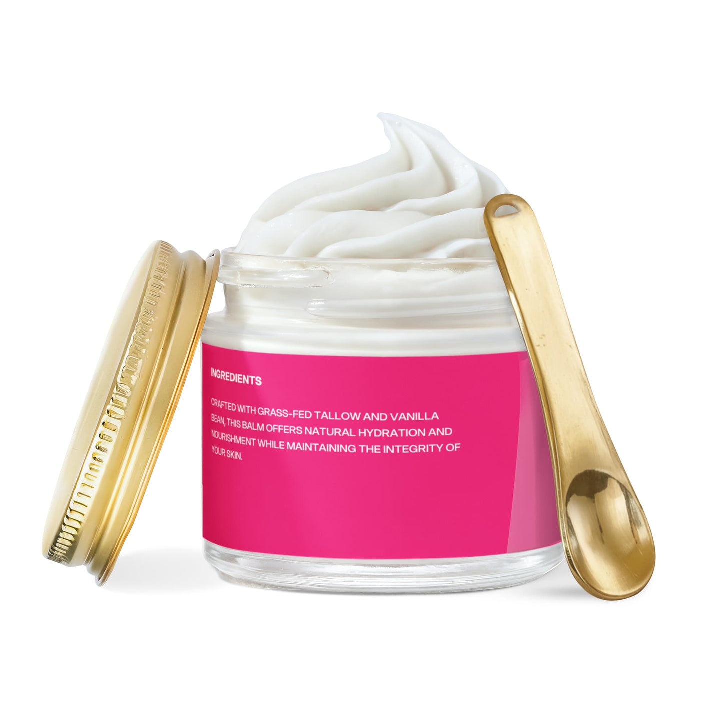 Whipped Grass-Fed Tallow Balm with Vanilla Bean