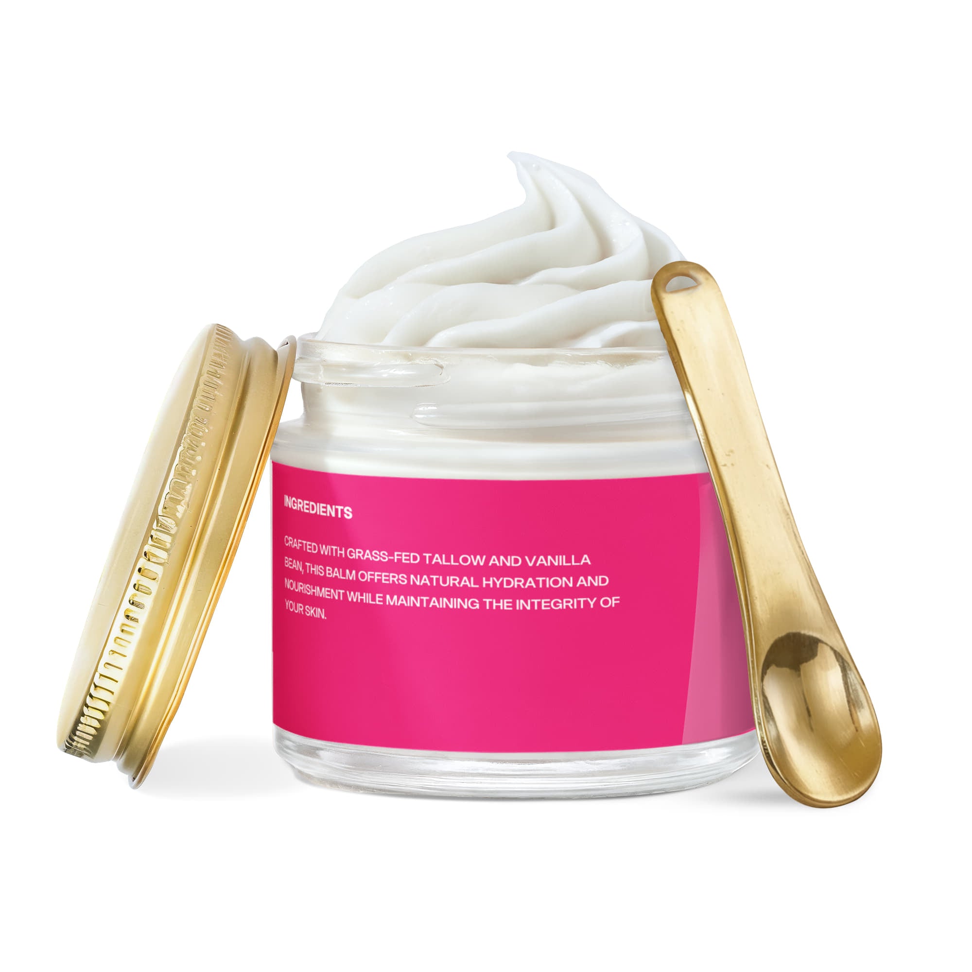 Whipped Grass-Fed Tallow Balm with Vanilla Bean